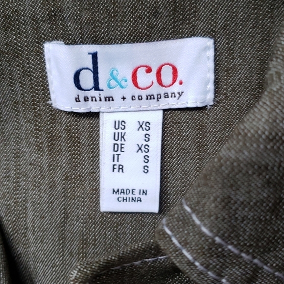 Denim & Co. Stretch Colored Denim Jean Jacket  XS - Picture 4 of 8